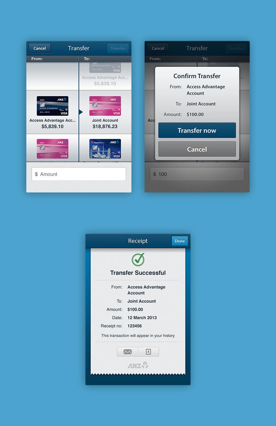 Transfer screens