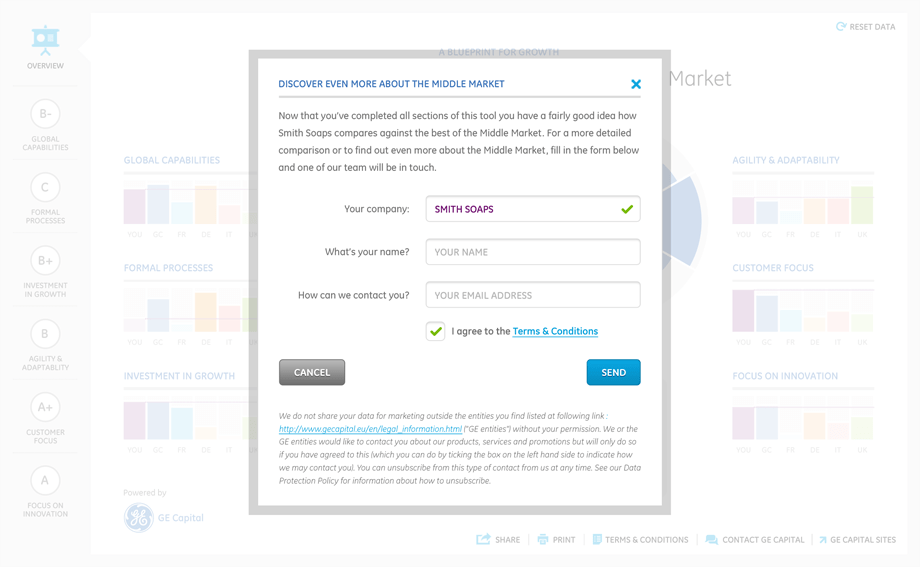 A webform to get in touch with GE Capital