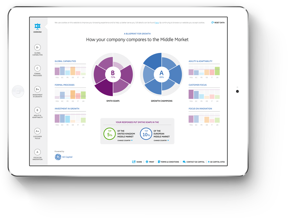 The final design for GE Capital’s tool