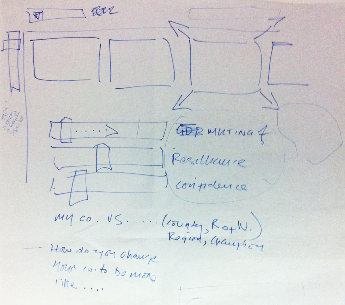 The client's original sketch