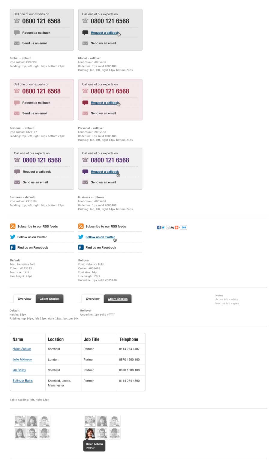 Styleguide for Irwin Mitchell