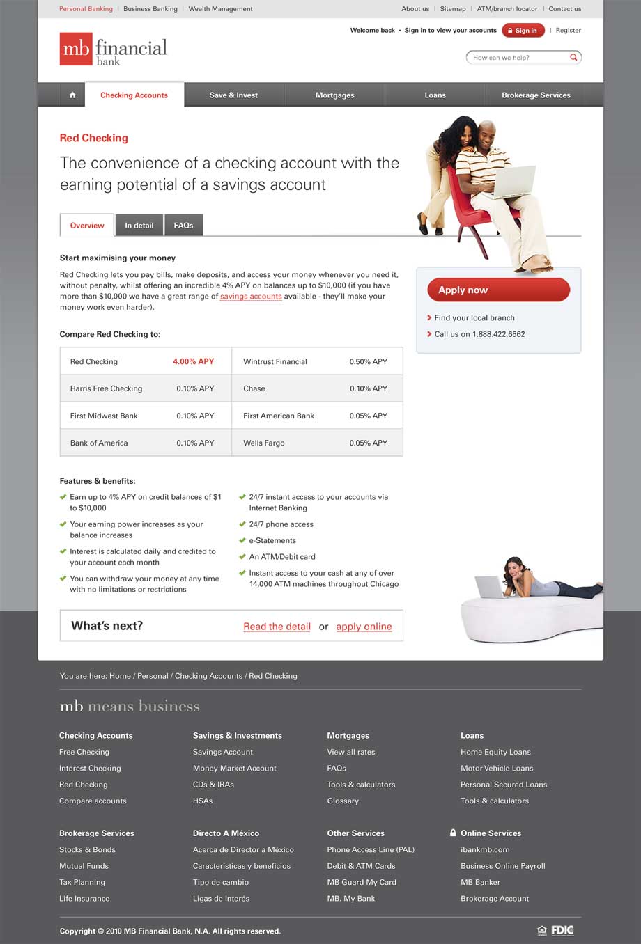 The product details design