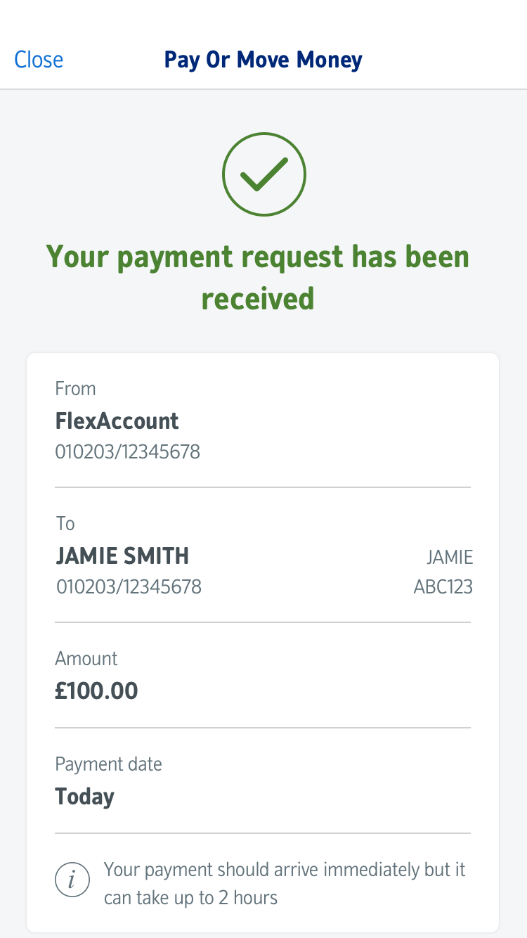 Payments functionality