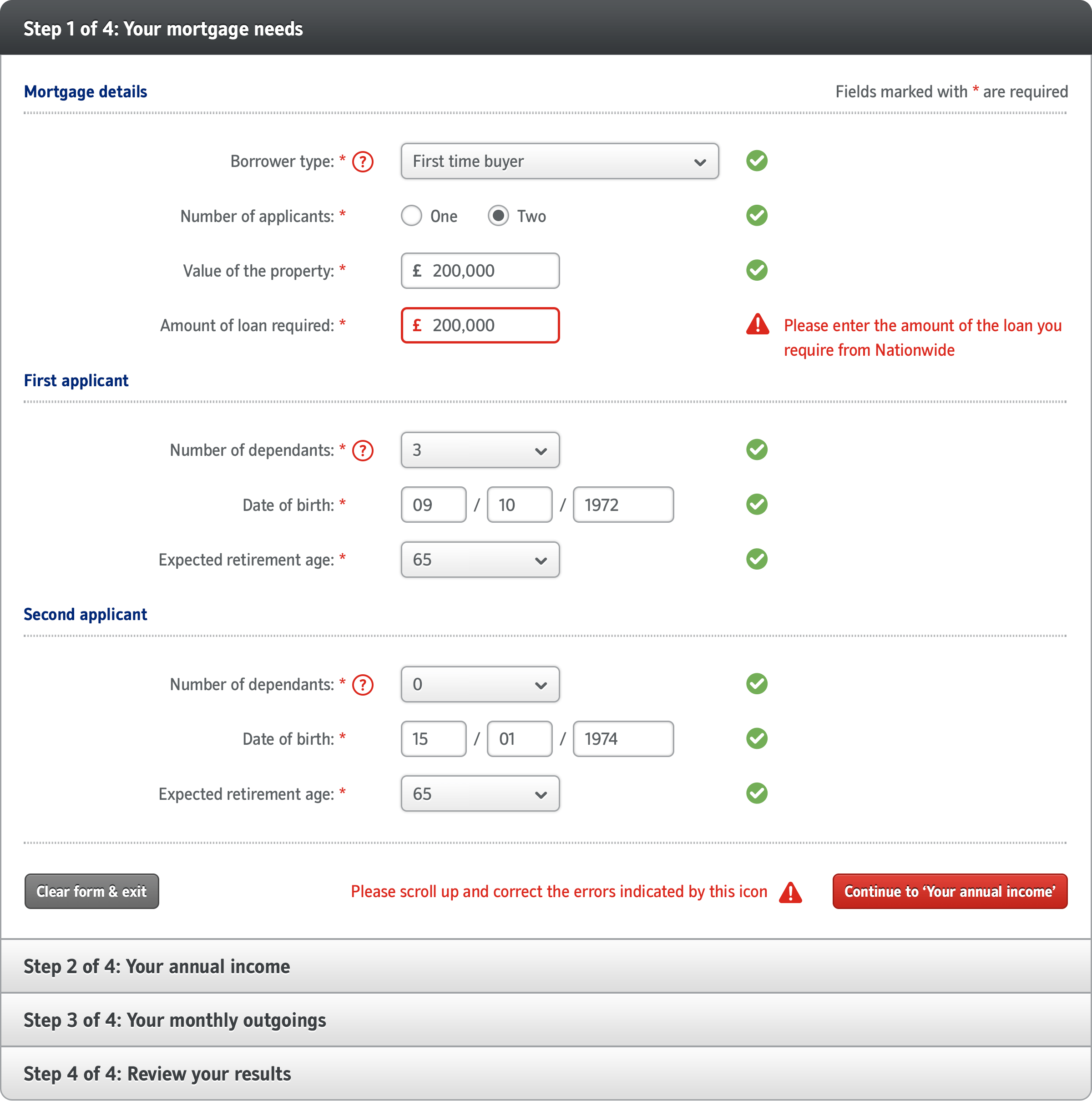 Mortgage affordability calculator