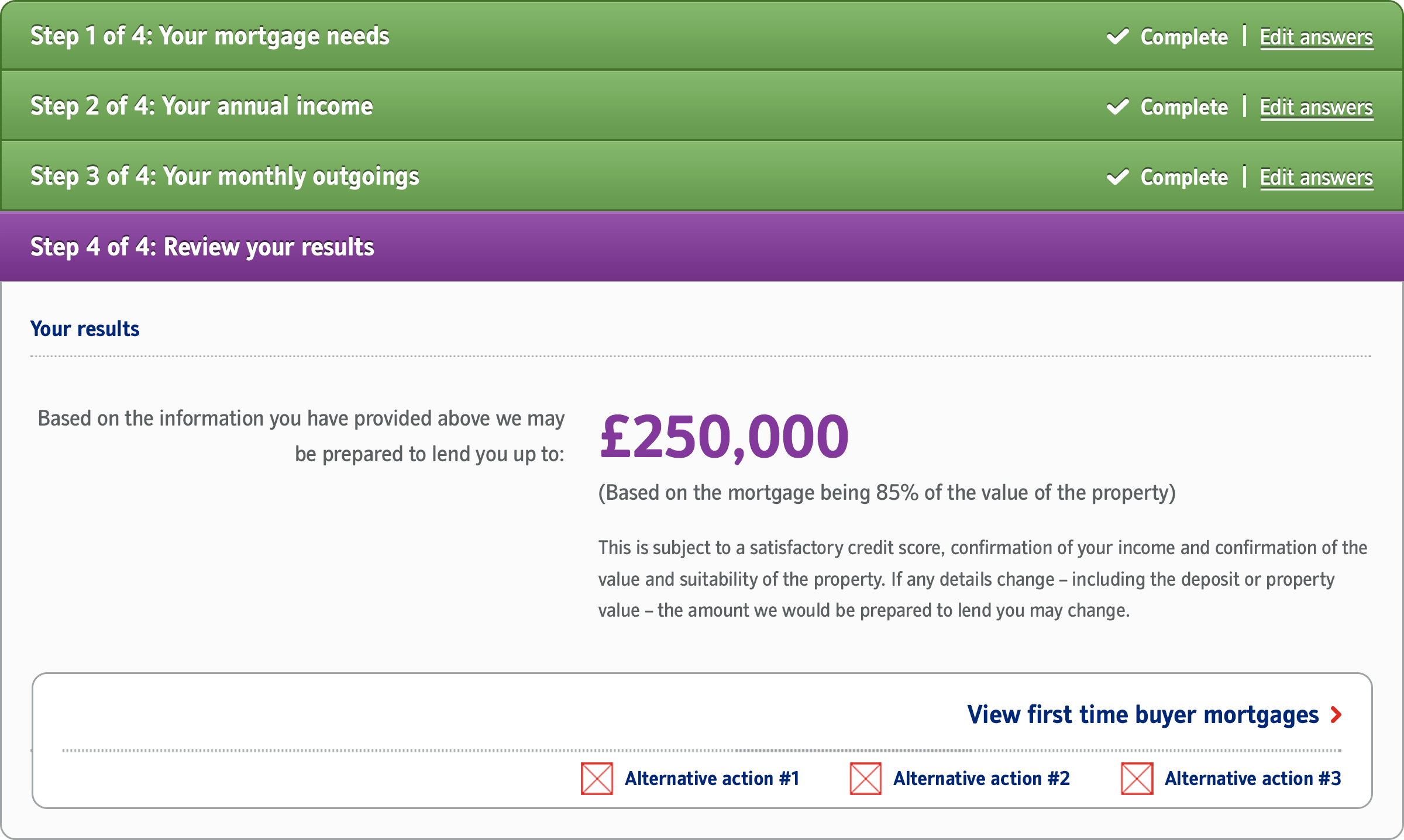 Mortgage affordability calculator