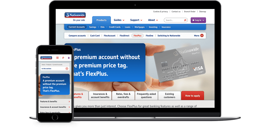 The new structure for Nationwide’s website