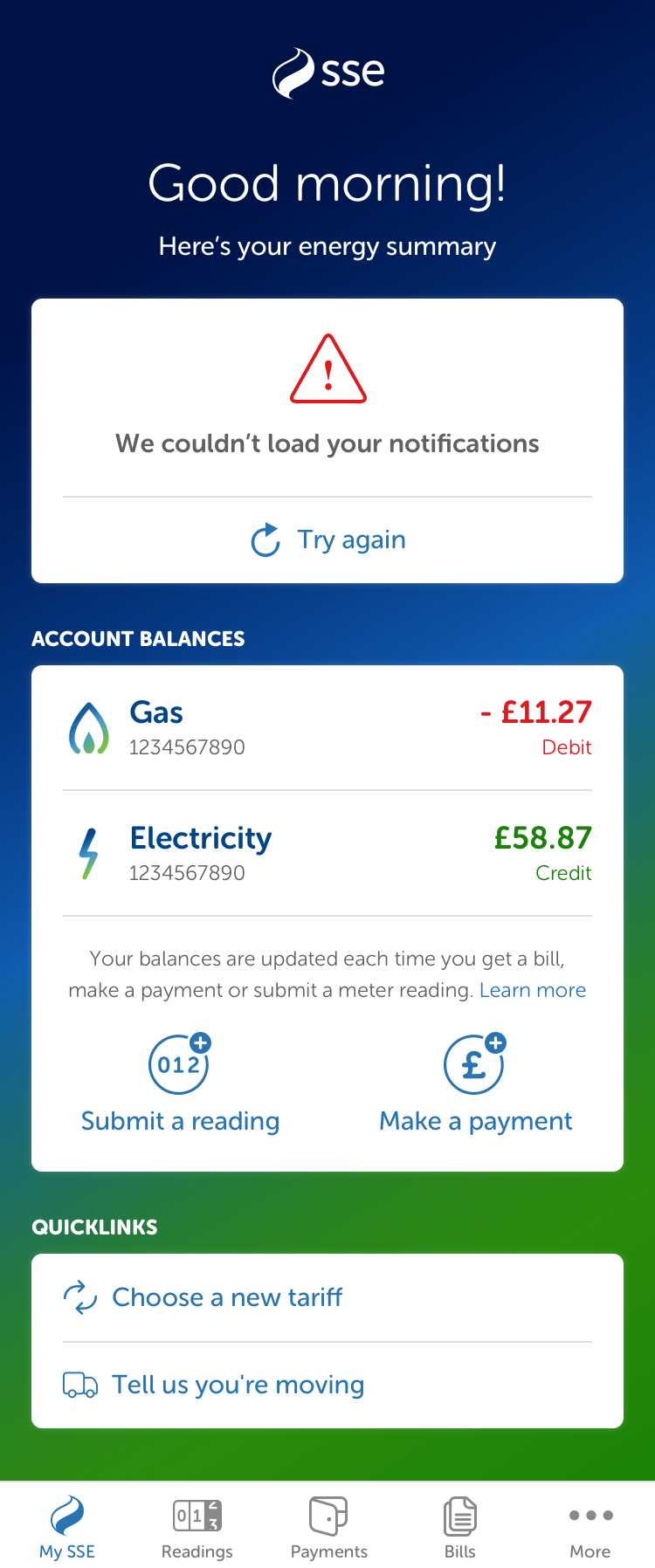 Dashboard functionality