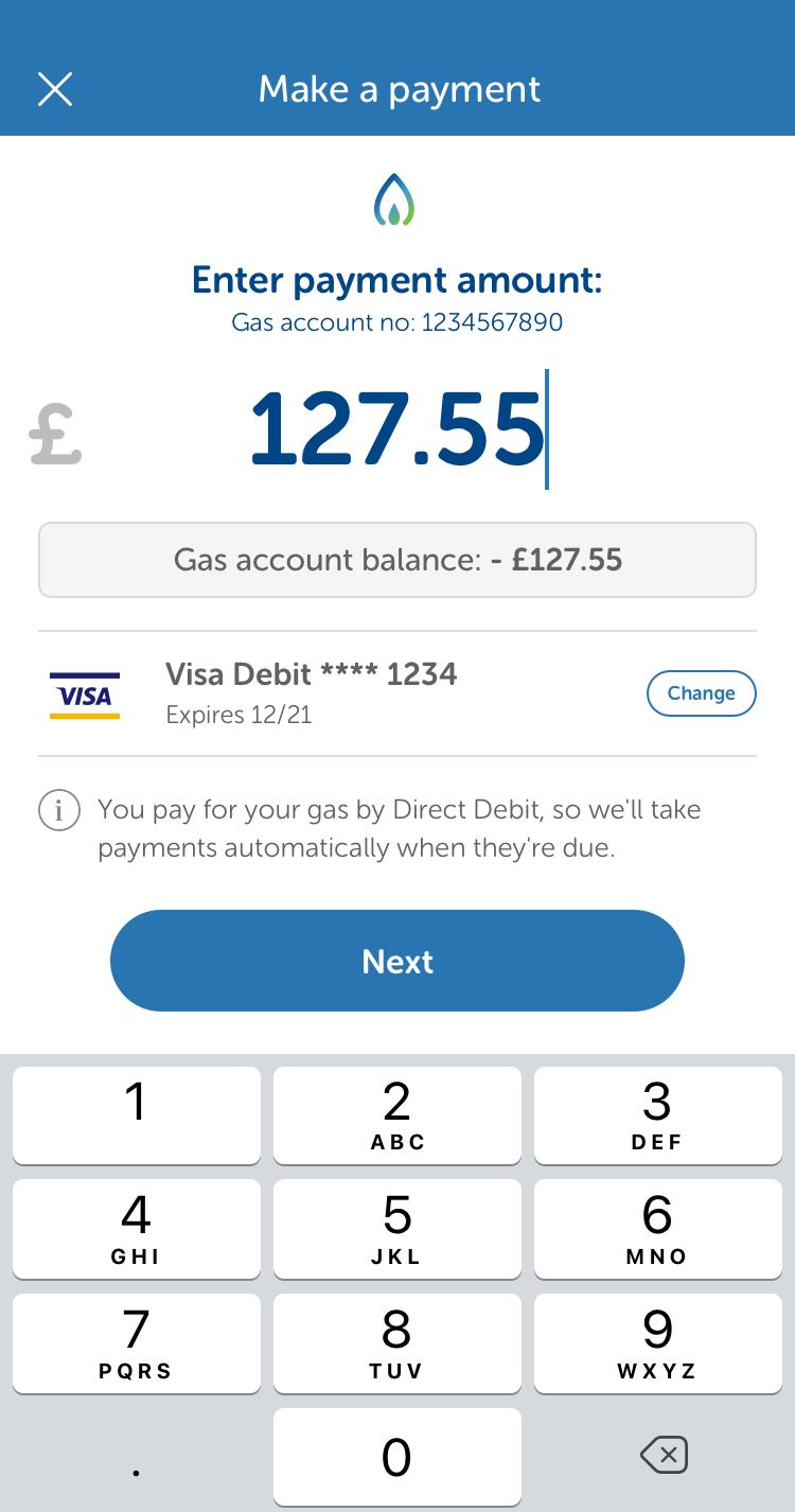 Payments functionality