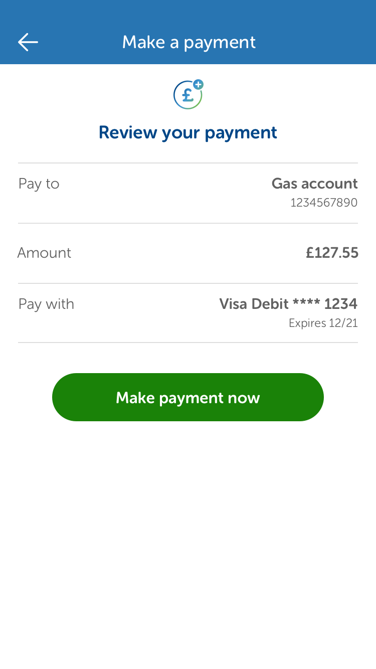 Payments functionality